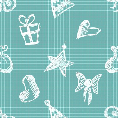 Vektör Dikişsiz desen, grafik illüstrasyon