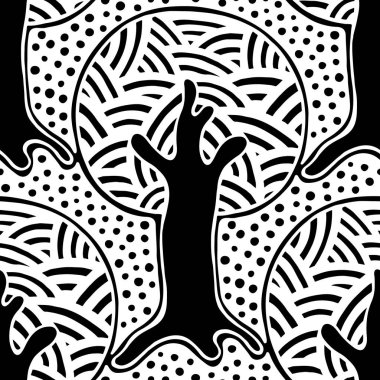 Vektör Dikişsiz desen, grafik illüstrasyon