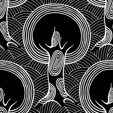 Vektör Dikişsiz desen, grafik illüstrasyon