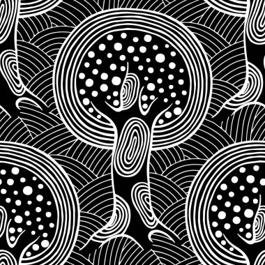 Vektör Dikişsiz desen, grafik illüstrasyon