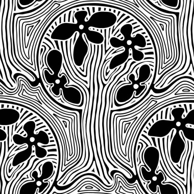 Vektör Dikişsiz desen, grafik illüstrasyon