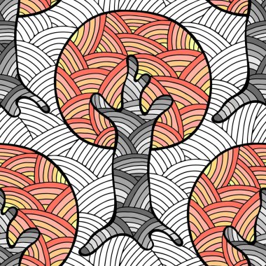 Vektör Dikişsiz desen, grafik illüstrasyon