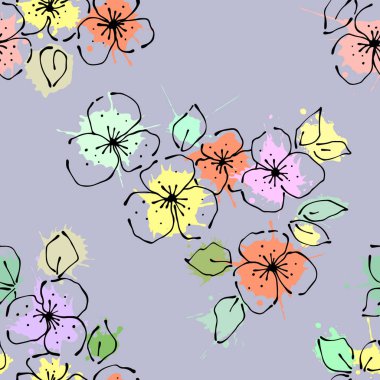 Vektör Dikişsiz desen, grafik illüstrasyon