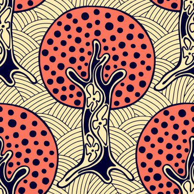 Vektör Dikişsiz desen, grafik illüstrasyon