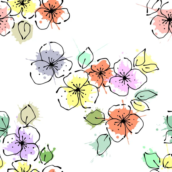 Vektör Dikişsiz desen, grafik illüstrasyon