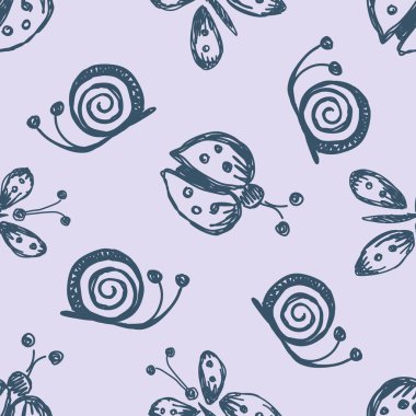 Vektör Dikişsiz desen, grafik illüstrasyon