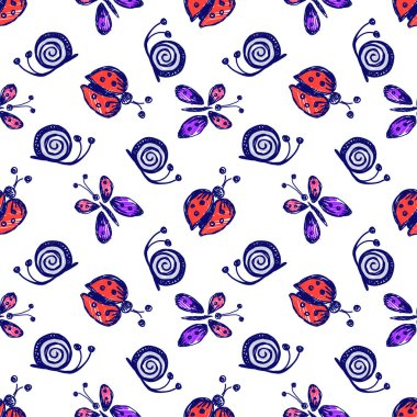 Vektör Dikişsiz desen, grafik illüstrasyon