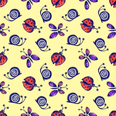 Vektör Dikişsiz desen, grafik illüstrasyon