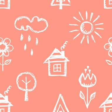 Vektör Dikişsiz desen, grafik illüstrasyon