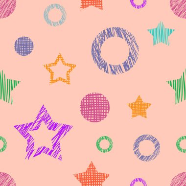 Vektör Dikişsiz desen, grafik illüstrasyon