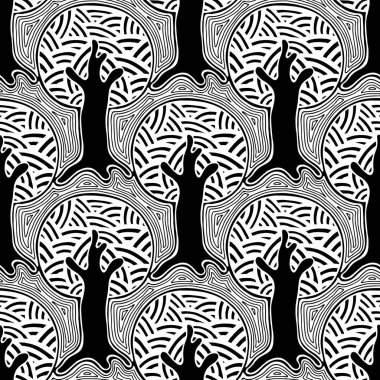 Vektör Dikişsiz desen, grafik illüstrasyon