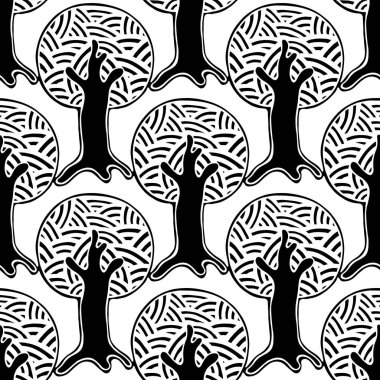 Vektör Dikişsiz desen, grafik illüstrasyon