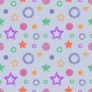 Vektör Dikişsiz desen, grafik illüstrasyon