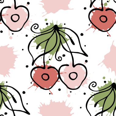 Vektör Dikişsiz desen, grafik illüstrasyon