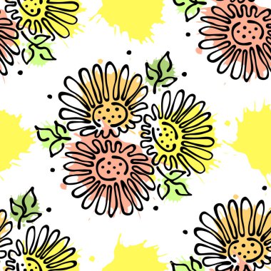 Vektör Dikişsiz desen, grafik illüstrasyon