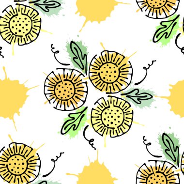 Vektör Dikişsiz desen, grafik illüstrasyon