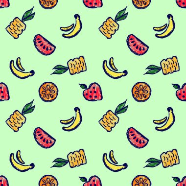 Vektör Dikişsiz desen, grafik illüstrasyon