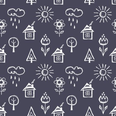 Vektör Dikişsiz desen, grafik illüstrasyon