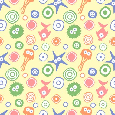 Vektör Dikişsiz desen, grafik illüstrasyon