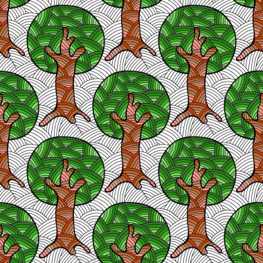 Vektör Dikişsiz desen, grafik illüstrasyon