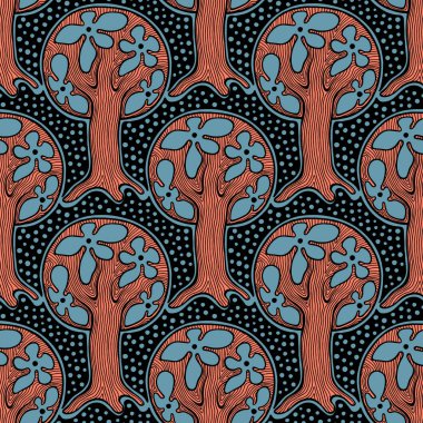 Vektör Dikişsiz desen, grafik illüstrasyon