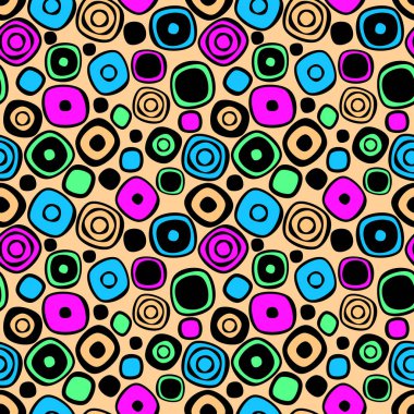 Vektör Dikişsiz desen, grafik illüstrasyon