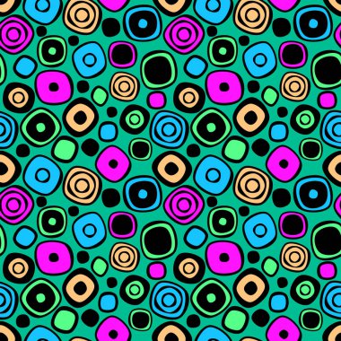 Vektör Dikişsiz desen, grafik illüstrasyon