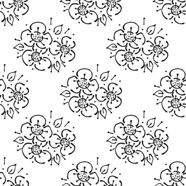 Vektör Dikişsiz desen, grafik illüstrasyon