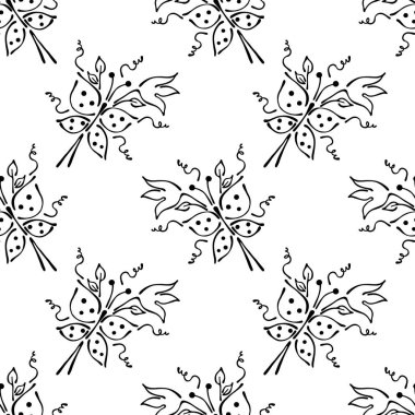 Vektör Dikişsiz desen, grafik illüstrasyon