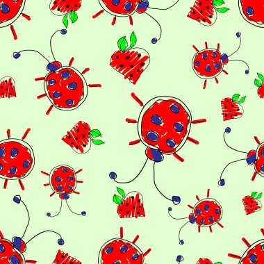Vektör Dikişsiz desen, grafik illüstrasyon