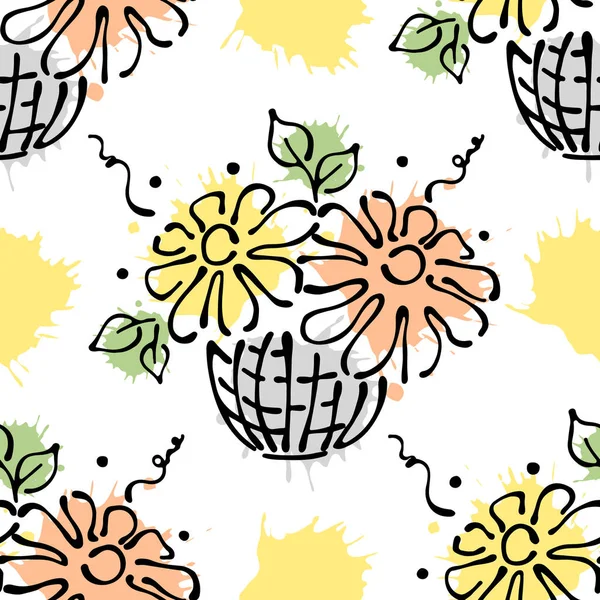 Vektör Dikişsiz desen, grafik illüstrasyon