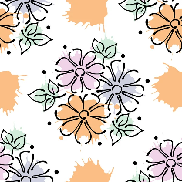 Vektör Dikişsiz desen, grafik illüstrasyon