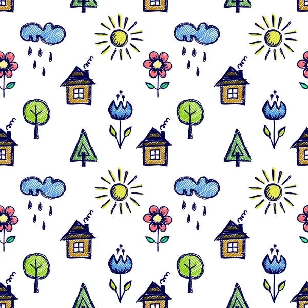 Vektör Dikişsiz desen, grafik illüstrasyon