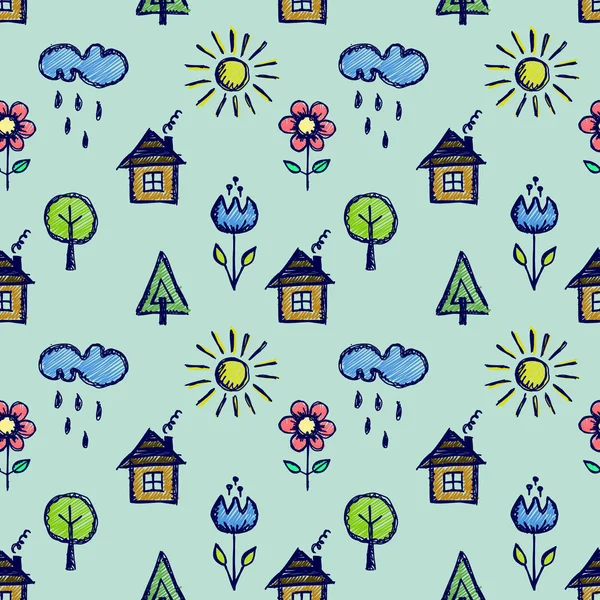 Vektör Dikişsiz desen, grafik illüstrasyon