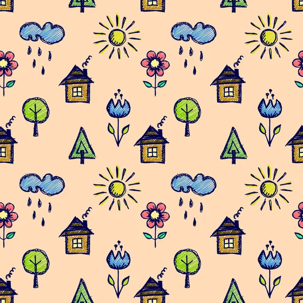 Vektör Dikişsiz desen, grafik illüstrasyon