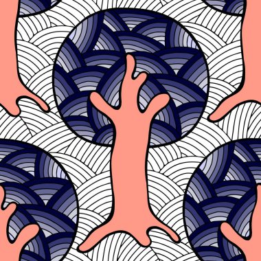 Vektör Dikişsiz desen, grafik illüstrasyon