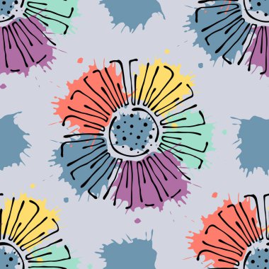 Vektör Dikişsiz desen, grafik illüstrasyon