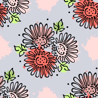 Vektör Dikişsiz desen, grafik illüstrasyon