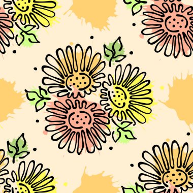 Vektör Dikişsiz desen, grafik illüstrasyon