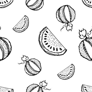Vector seamless pattern, graphic illustration vector