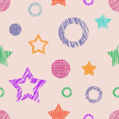 Vektör Dikişsiz desen, grafik illüstrasyon