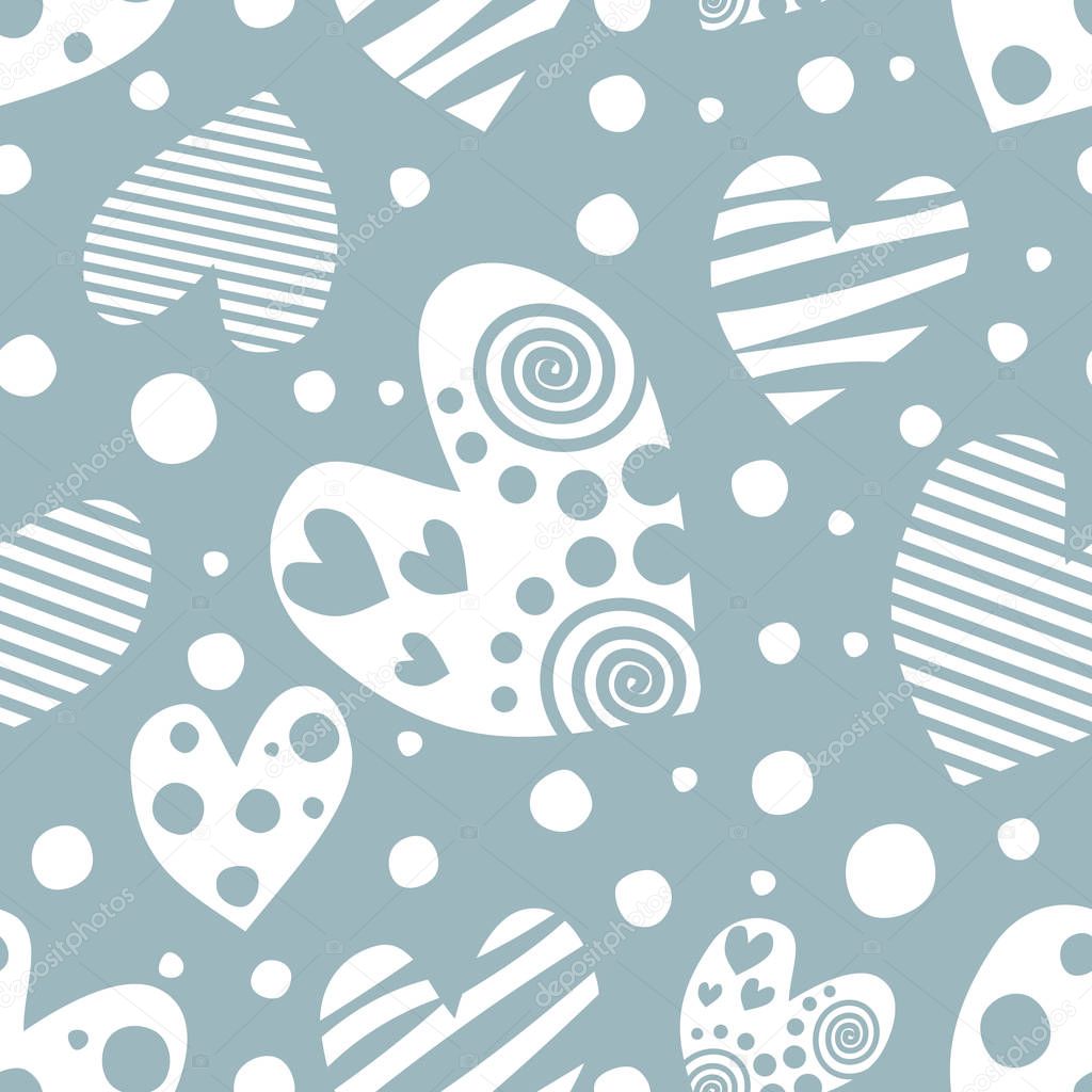 Vector seamless pattern, graphic illustration