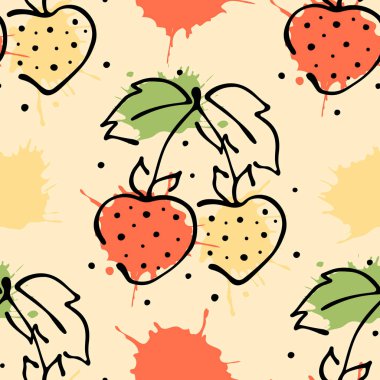 Vektör Dikişsiz desen, grafik illüstrasyon