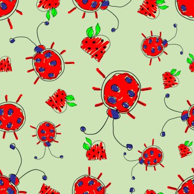 Vektör Dikişsiz desen, grafik illüstrasyon