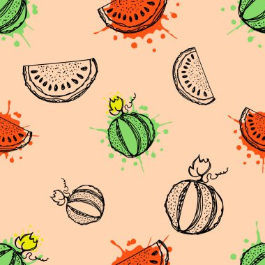 Vektör Dikişsiz desen, grafik illüstrasyon