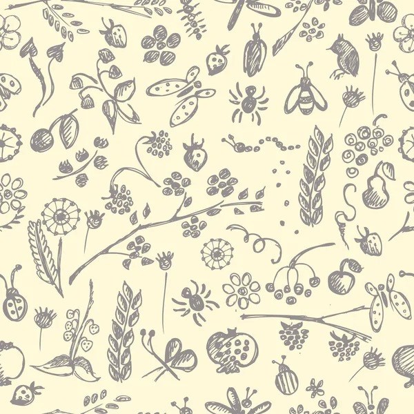 Vector seamless pattern, graphic illustration