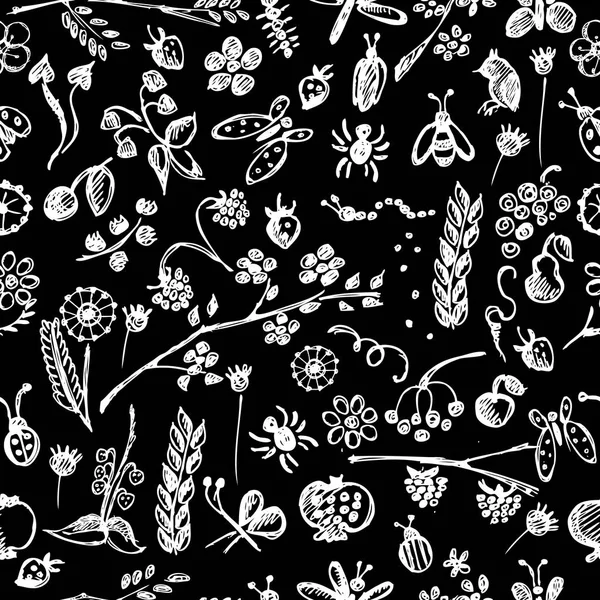 Vector seamless pattern, graphic illustration