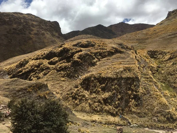 Regnbågsberg Peru Vackert Landskap Färgglad Utsikt Peruanska Resor Bakgrund Andes — Stockfoto