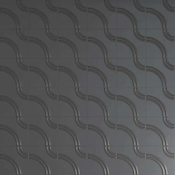 Paneles 3D decorativos con un patrón para el fondo. renderizado 3d — Foto de Stock