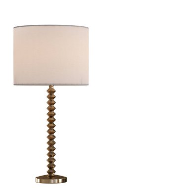 İzole bir arka planda dekoratif masa lambası. 3d oluşturma